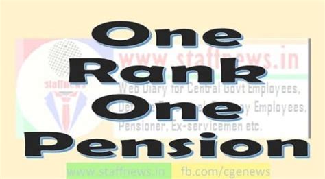 One Rank One Pension OROP Table Revision Of Pension Of Defence