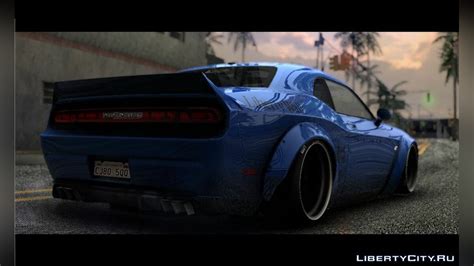 Завантажити 2012 Dodge Challenger Srt8 Liberty Walk Lb Performance для Gta San Andreas