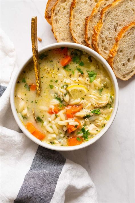 Lemon Chicken Orzo Soup Recipe