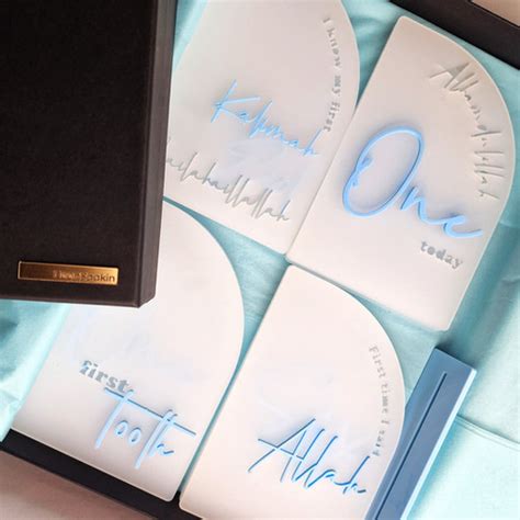 Luxury Acrylic Milestone Cards: Commemorate Every Milestone | Noon Saakin