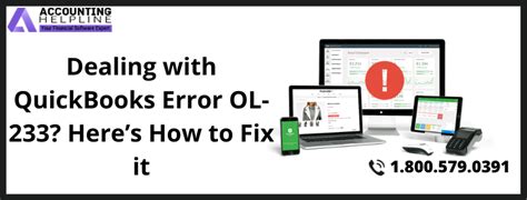 Dealing With QuickBooks Error OL 233 Heres How To Fix It Scott M