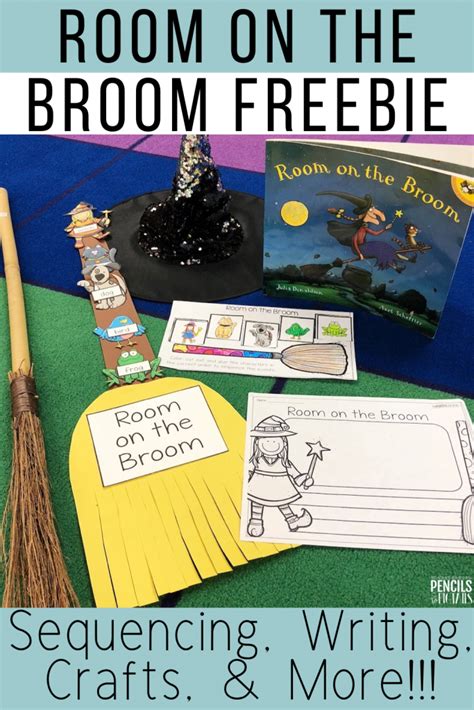 Room on the Broom Sequencing Freebie for Halloween - Pencils to Pigtails