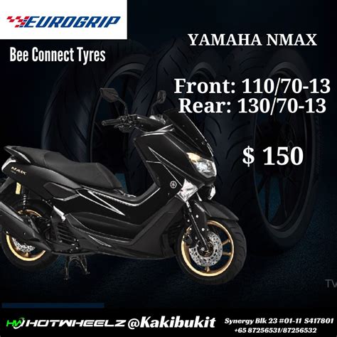 Eurogrip Bee Connect Tyres Yamaha Nmax Aerox Yamaha Xmax