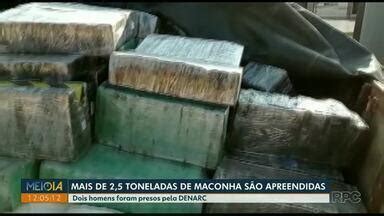 Meio Dia Paraná Foz do Iguaçu Mais de 2 5 toneladas de maconha são