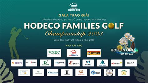 GIẢI GOLF CHÀO MỪNG ĐẠI HỘI CỔ ĐÔNG THƯỜNG NIÊN HODECO FAMILIES GOLF