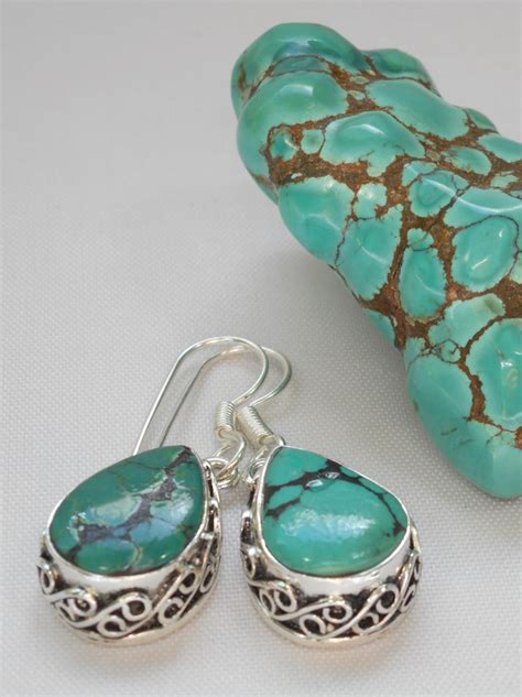 Tibetan Turquoise Earring Set 1 Andrea Jaye Collection