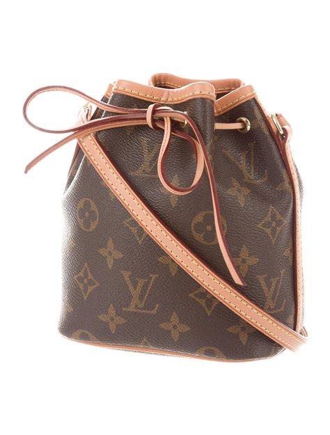 Louis Vuitton Monogram Nano Noé Brown Crossbody Bags Handbags