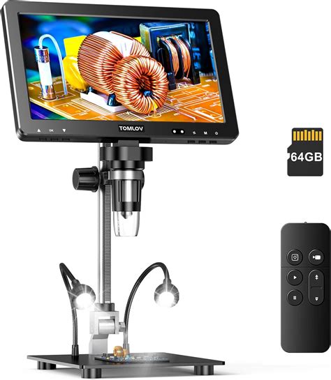 Amazon TOMLOV DM9 Max 10 1 HD IPS HDMI Digital Microscope 1500X