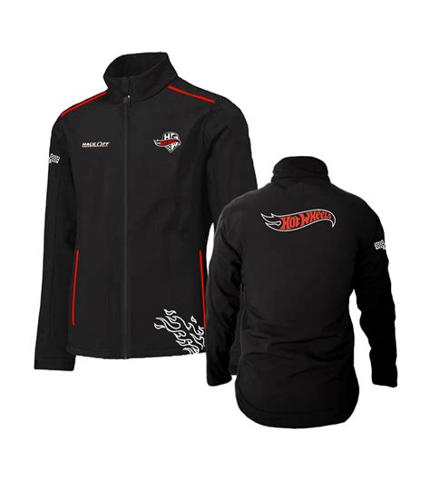 Chamarra Softshell Negra Para Hombre Hot Wheels Race Of Playeras Personalizadas De Autos