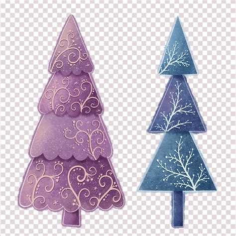 Premium PSD | Whimsical christmas tree illustration