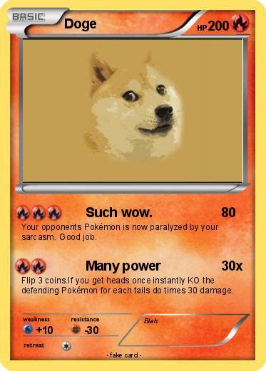 Pokémon Doge 2321 2321 Such Wow My Pokemon Card