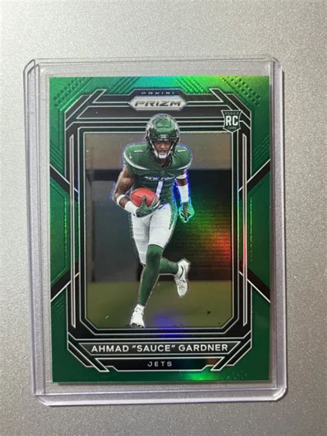 Ahmad Sauce Gardner New York Jets Panini Prizm Nfl 2022 Green Rookie