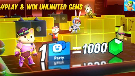 K Gems Giveaway Play And Win Unlimited Gems Stumble Guys Live Road