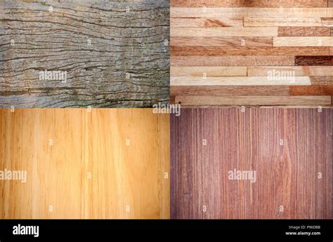 Collage Of High Detailed Wood Textures Background Stock Photo Alamy