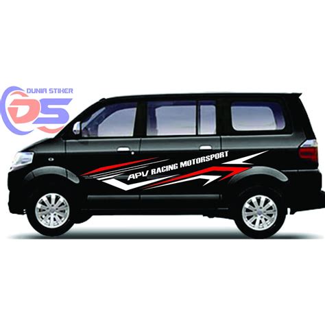 Jual Stiker Mobil Apv Stiker Apv Racing Motorsport Stiker Cutting