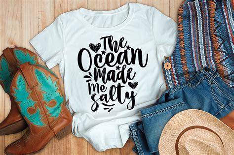 The Ocean Made Me Salty Svg Graphic By Nirmal Roy Creative Fabrica