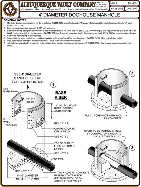 Manholes Precast Concrete Supplier Albuquerque Nm Manholes Storm Drainage Utility Vaults