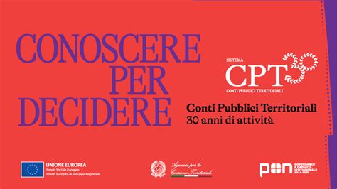 Sistema Conti Pubblici Territoriali Conoscere Per Decidere 30 Anni Di