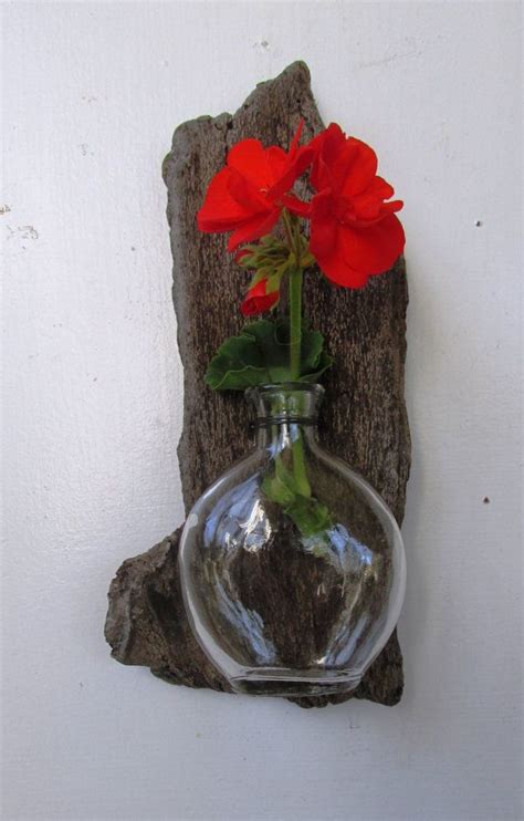 Driftwood Reclaimed Wood Vase Rustic Home Decor Beach Home Decor