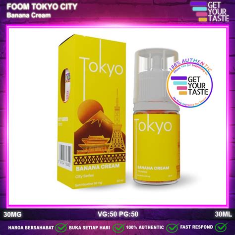 Jual Liquid Foom City Tokyo Salt Nic Ml Banana Cream Milk By Vss