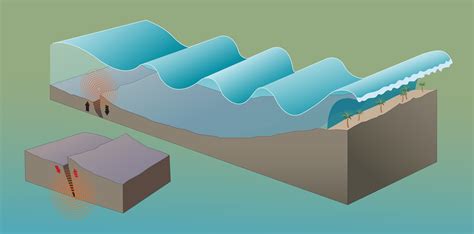 illustration of tsunami diagram 31744554 Vector Art at Vecteezy