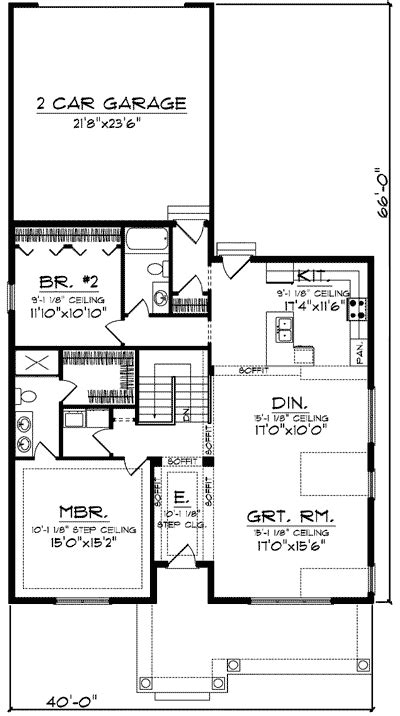 46+ House plans for narrow lots with rear garage ideas in 2021