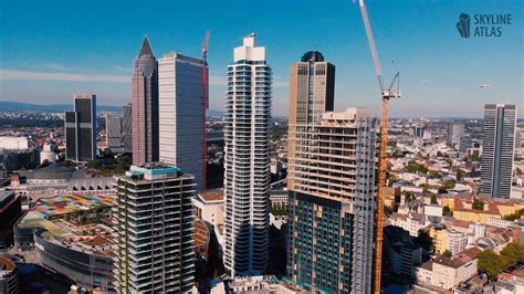 Frankfurt am Main Neue Hochhäuser im Europaviertel Wolkenkratzer