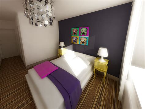 Bedroom in pop-art style by Nikita Zagurskii at Coroflot.com