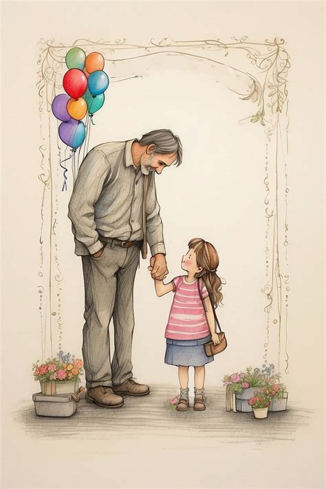 Father And Daughter Art Free Stock Photo Public Domain Pictures