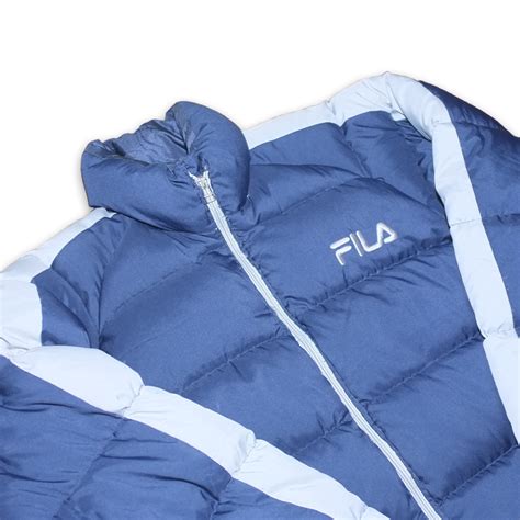 Fila Puffer Jacket Large Double Double Vintage