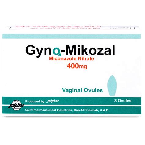 Gyno Mikozal 400 Mg Vaginal Ovule 3pcs