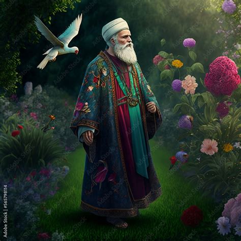 Islamic Famous Man Face Sufi Saint Like Rumi Hafiz Khaiyaam Amir