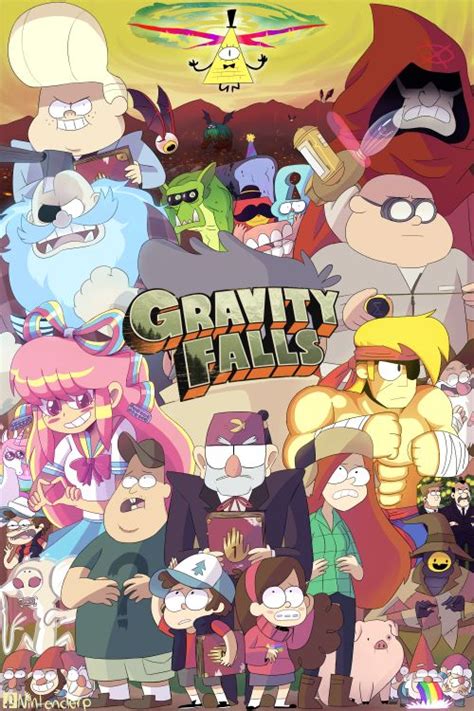 The Poster For Tv Network S Cartoon Show Gravity Falls Which Features