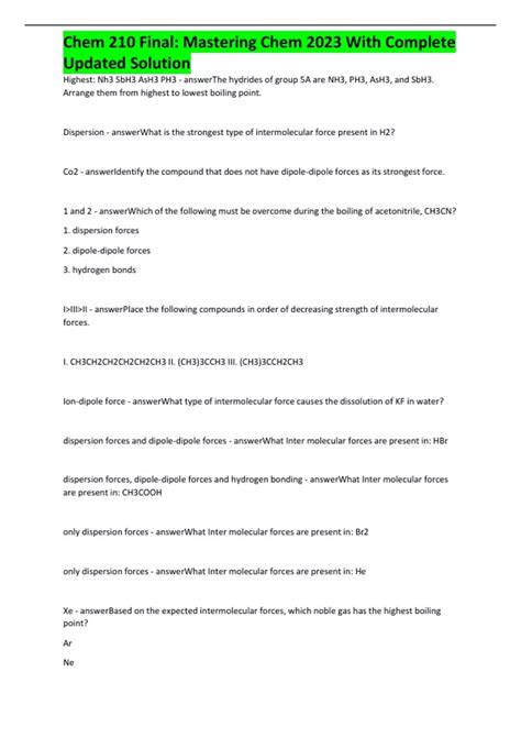 Chem Lab Final Exam Complete Updated Solution Csm Chem Final Exam