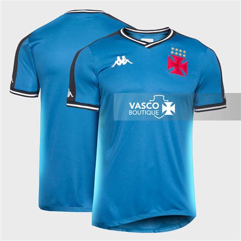 Camisa Vasco Goleiro Kappa Masculina Azul