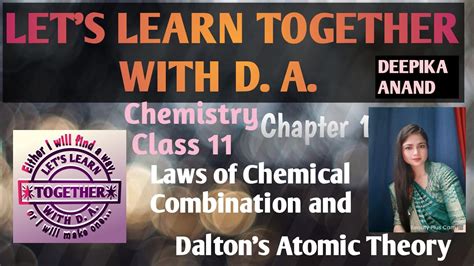 Class Chemistry Chapter Some Basic Concepts Laws Of Chemical