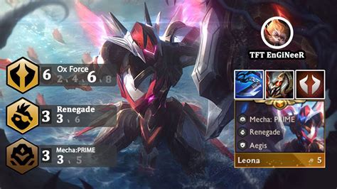 Tft Set Leona Ox Force Renegade Mecha Prime Youtube