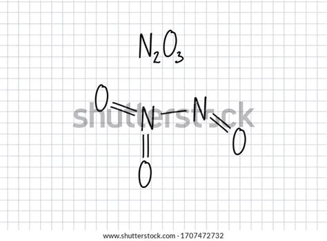 Dinitrogen Trioxide Formula Handwritten Chemical Formula Stock ...