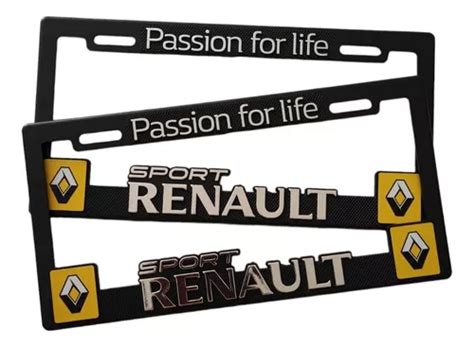 Par Portaplacas Renault Rs Stepway Duster Sandero Clio Kwid MercadoLibre