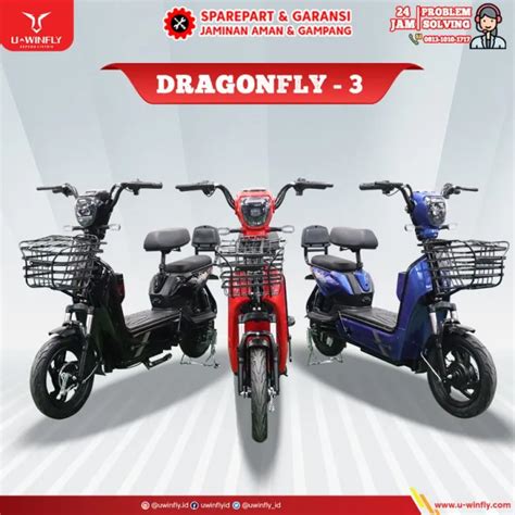 Sepeda Listrik Uwinfly Dragon Fly Df Dragonfly Garansi Resmi