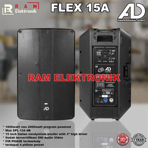 Jual Speaker Aktif Inch Ad Flex A Flex A Flex A Original