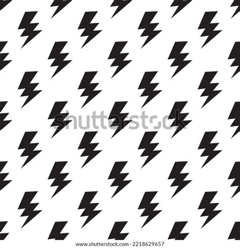 Lightning Bolts Thunderbolts Seamless Pattern Vector Stock Vector