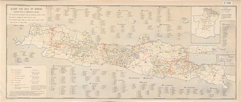 Kaarten Sgd Kaart Van Java En Madoera Aangevende Nevens De