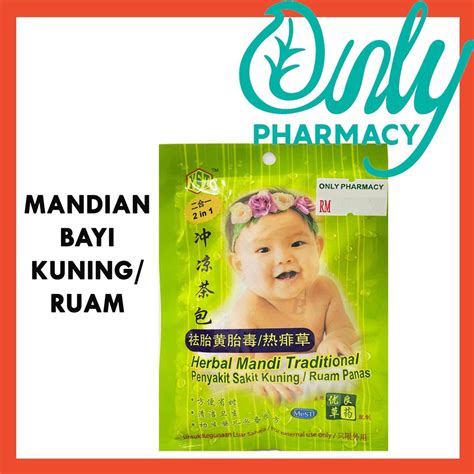 Mandian Herbal Bayi Buang Kuning Ruam Panas 祛热痱冲澡包 Prickly Heat Baby