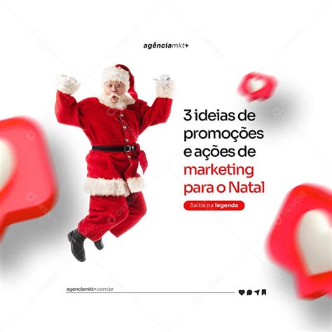 Marketing Para O Natal 3 Ideias De Promoções Social Media Psd Editável