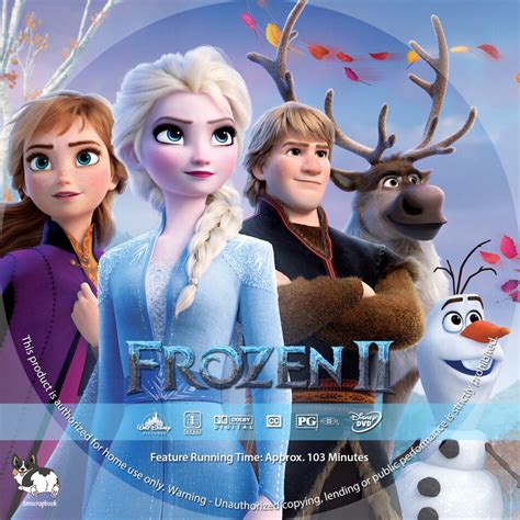 Frozen II (2019) R1 Custom DVD Labels - DVDcover.Com