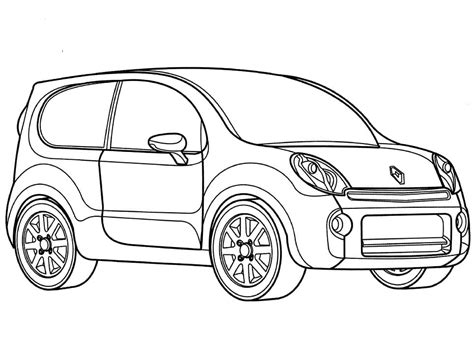 Dibujos De Renault Sandero Para Colorear Para Colorear Pintar E