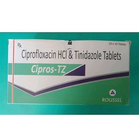 Cipros TZ Ciprofloxacin HCL And Tinidazole Tablets At Rs 100 Stripe In