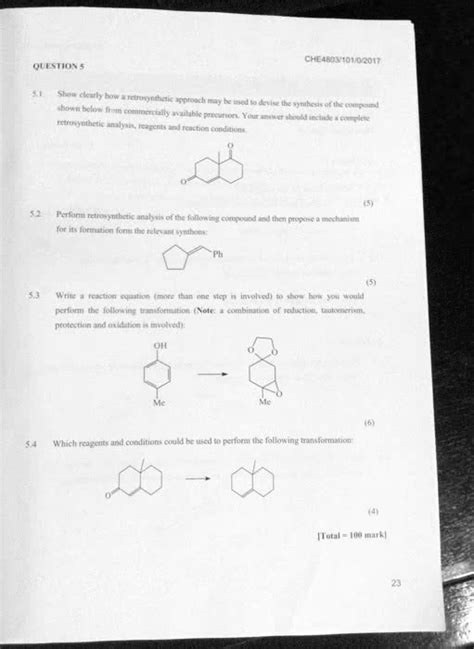 Solved Show Clearly How A Retrosynthetic Approach May Be Used To