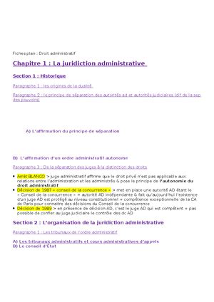 La compétence du juge administratif Sarah Ladib DROIT ADMINISTRATIF